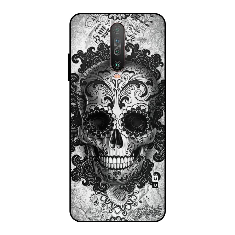 Floral Ghost Metal Back Case for Poco X2