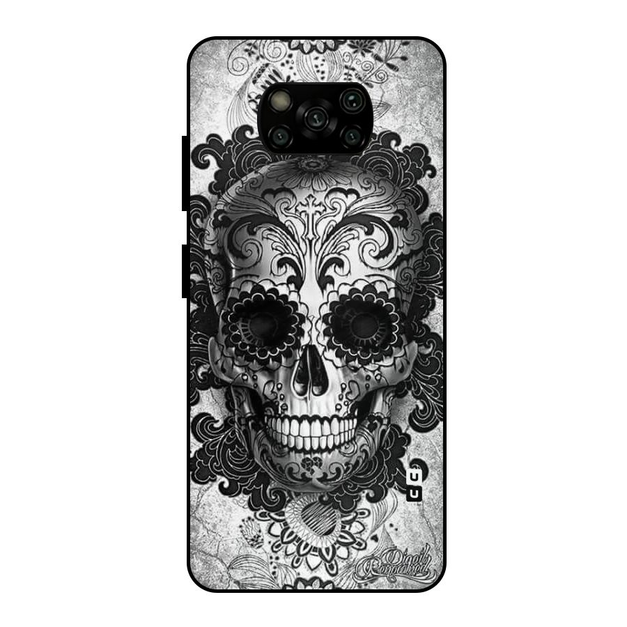 Floral Ghost Metal Back Case for Poco X3