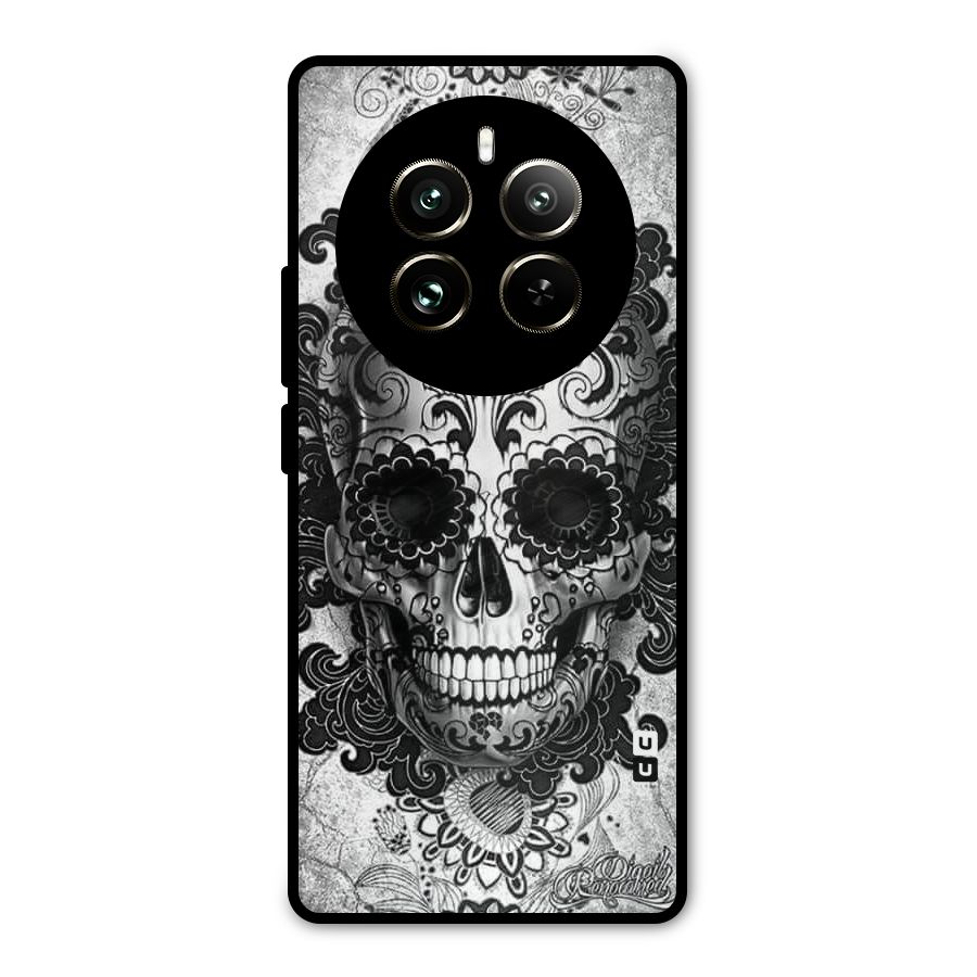 Floral Ghost Metal Back Case for Realme 12 Pro