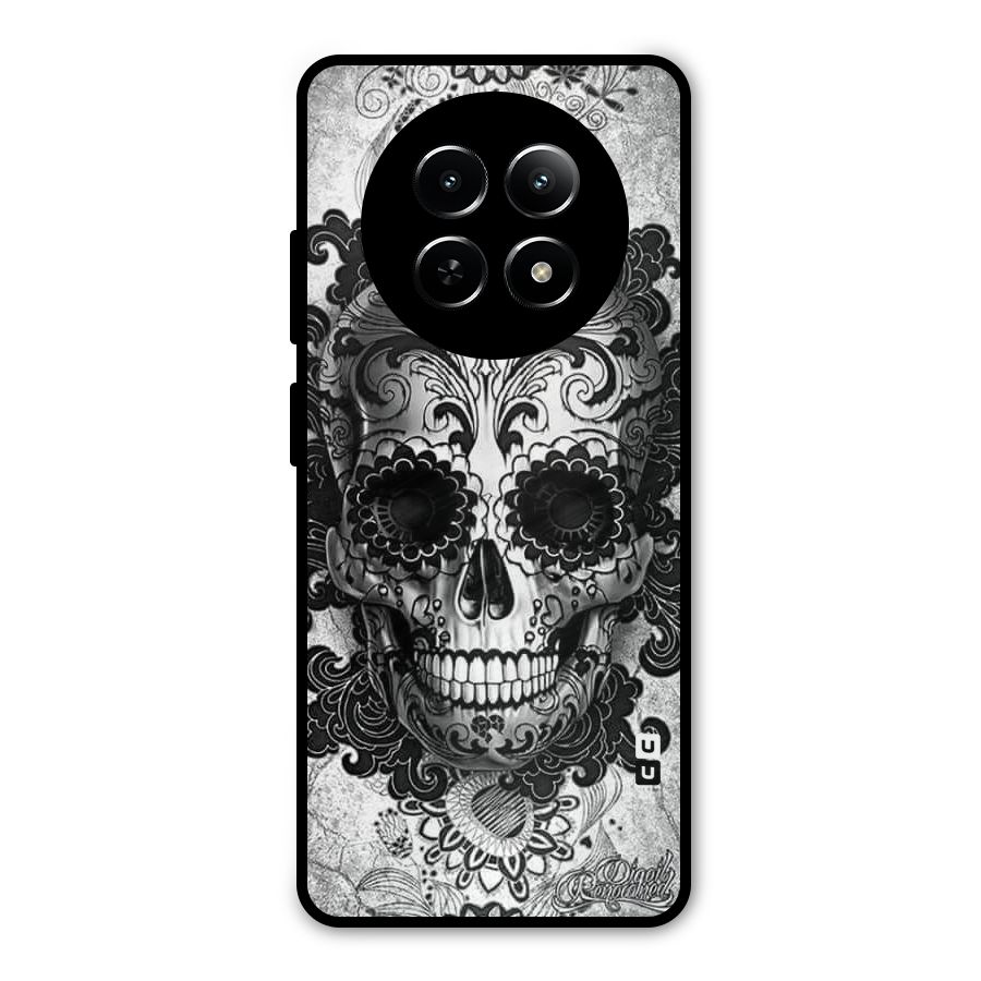 Floral Ghost Metal Back Case for Realme 13