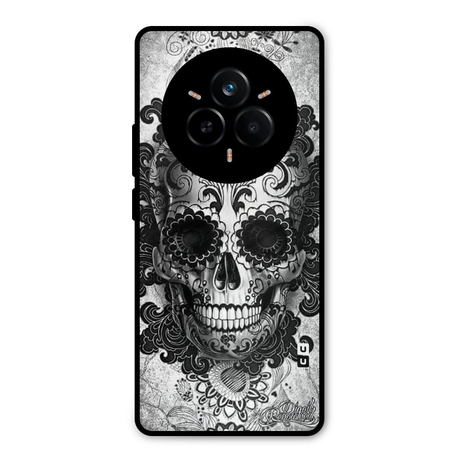 Floral Ghost Metal Back Case for Realme 14 Pro Plus