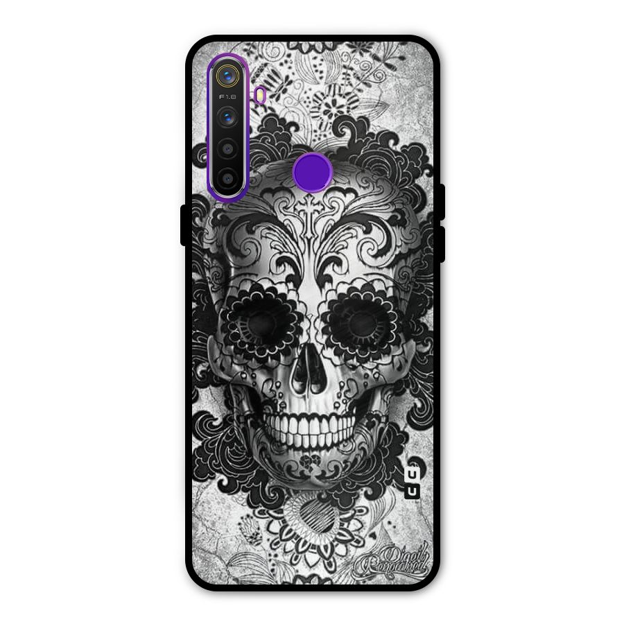 Floral Ghost Metal Back Case for Realme 5