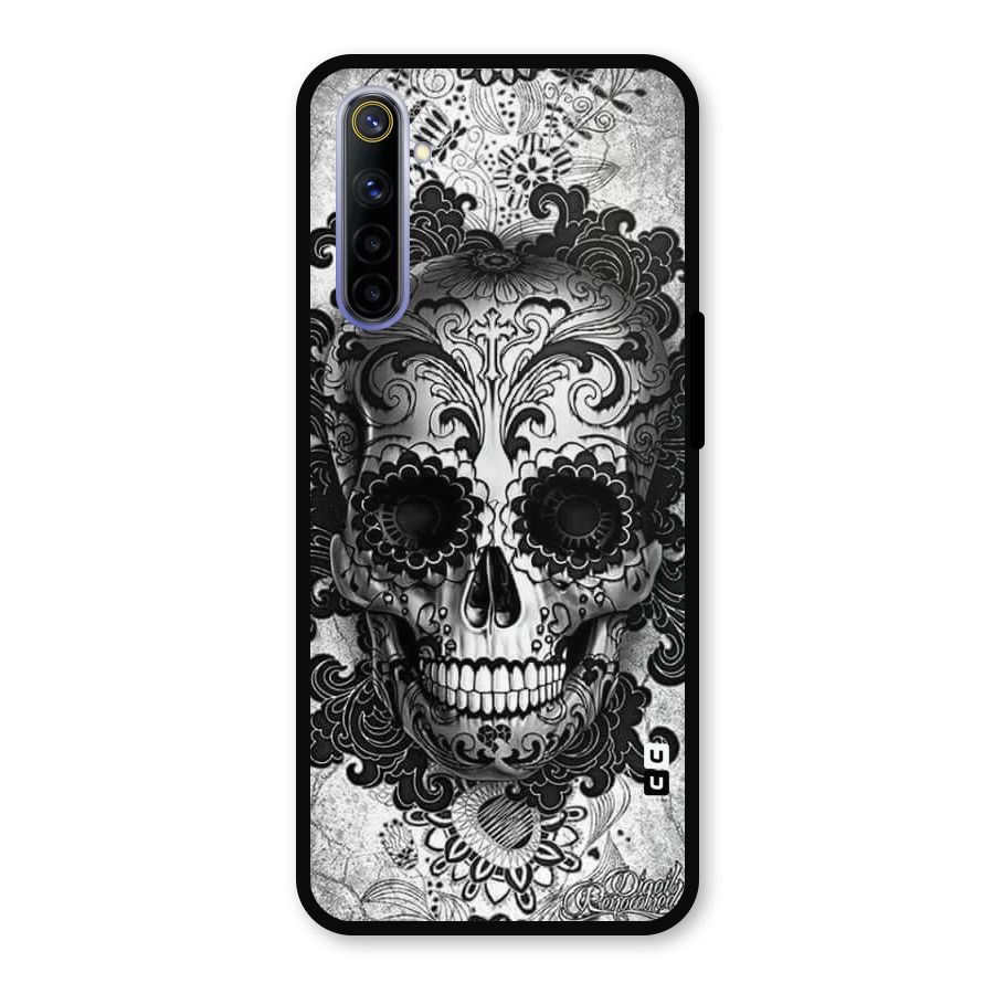 Floral Ghost Metal Back Case for Realme 6i