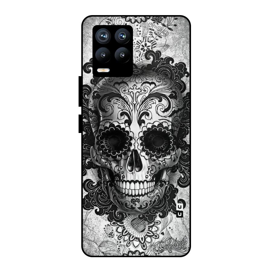 Floral Ghost Metal Back Case for Realme 8 Pro