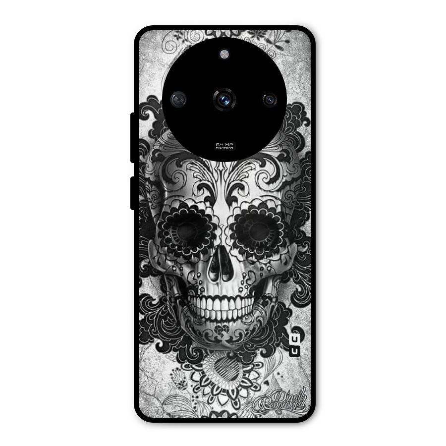 Floral Ghost Metal Back Case for Realme Narzo 60 5G