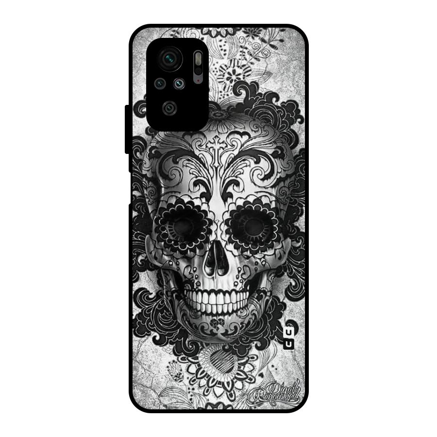 Floral Ghost Metal Back Case for Redmi Note 10S