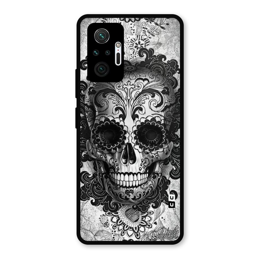 Floral Ghost Metal Back Case for Redmi Note 10 Pro Max