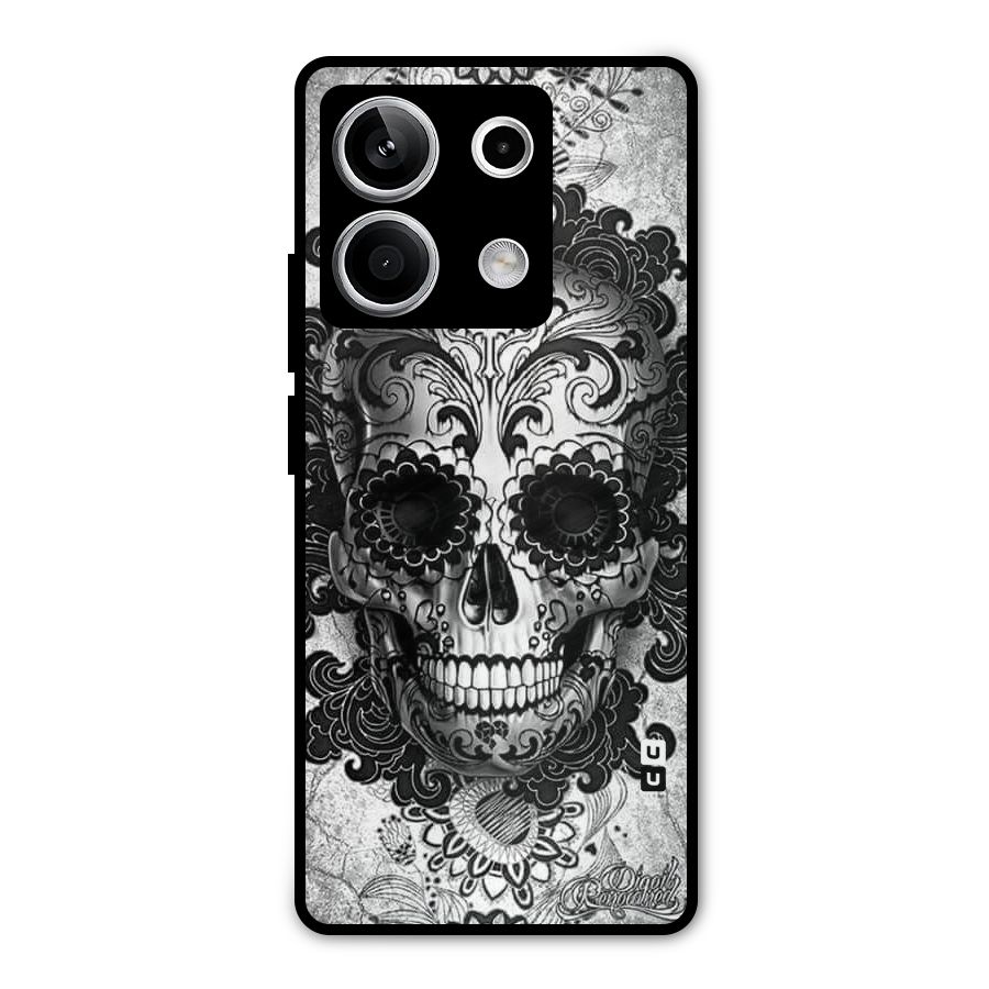 Floral Ghost Metal Back Case for Redmi Note 13 5G