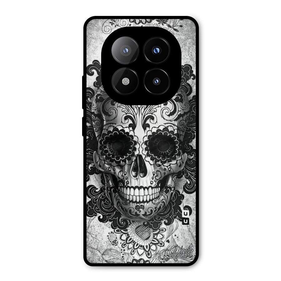 Floral Ghost Metal Back Case for Redmi Note 14 Pro Plus 5G