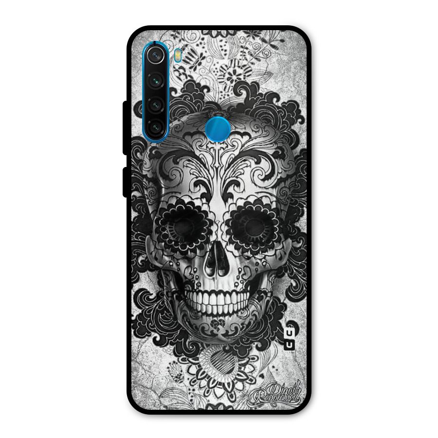 Floral Ghost Metal Back Case for Redmi Note 8