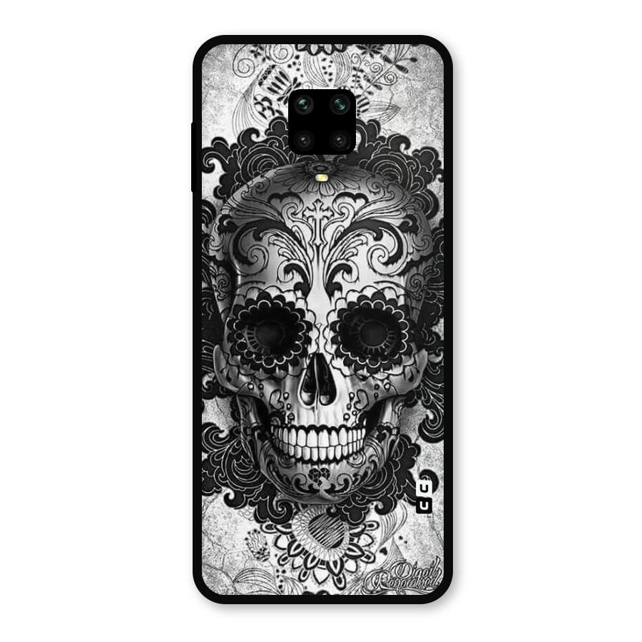 Floral Ghost Metal Back Case for Redmi Note 9 Pro