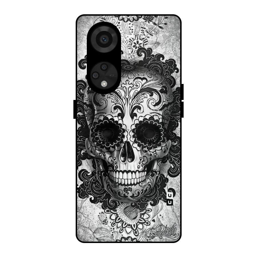 Floral Ghost Metal Back Case for Reno8 T 5G