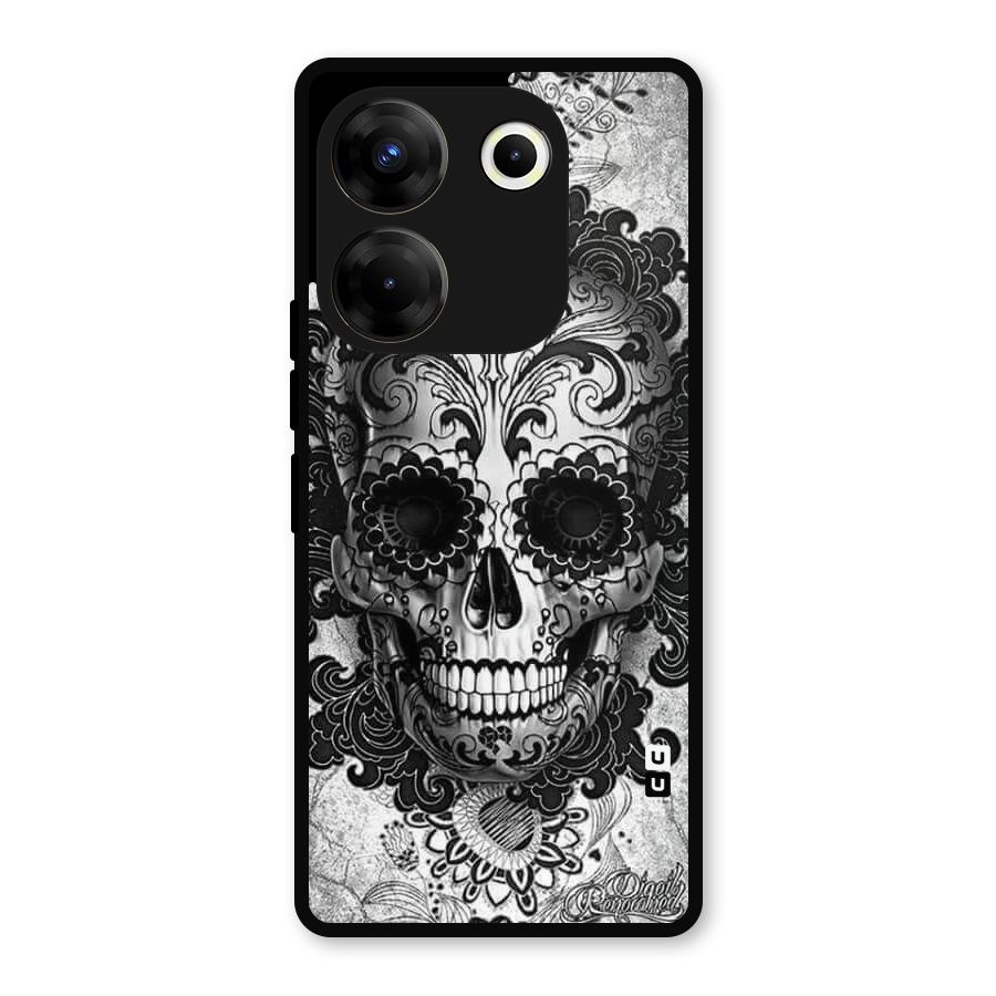 Floral Ghost Metal Back Case for Tecno Camon 20