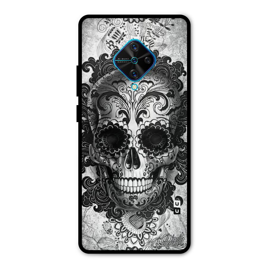 Floral Ghost Metal Back Case for Vivo S1 Pro