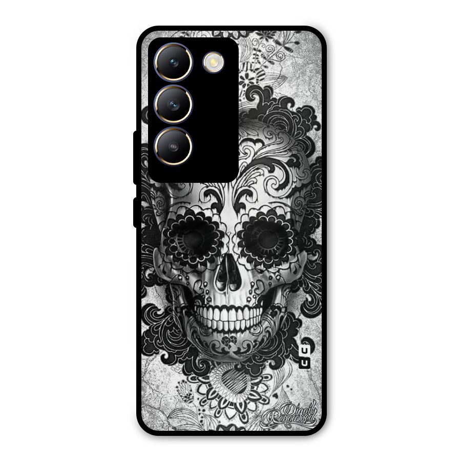 Floral Ghost Metal Back Case for Vivo T3 5G