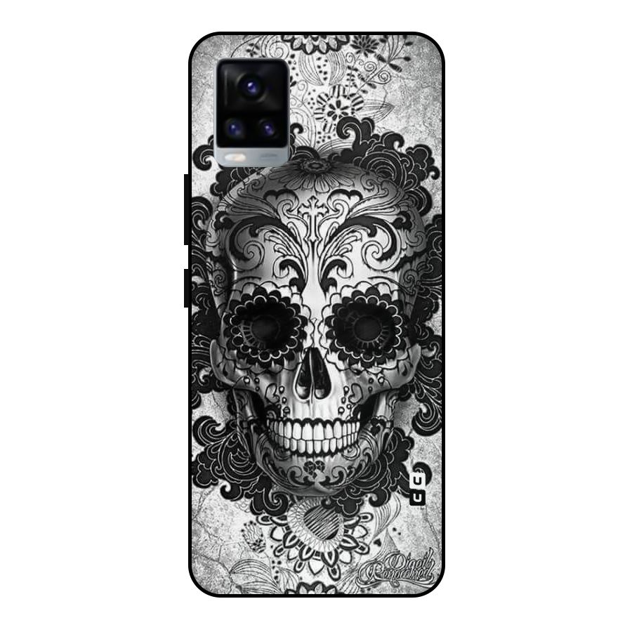 Floral Ghost Metal Back Case for Vivo V20