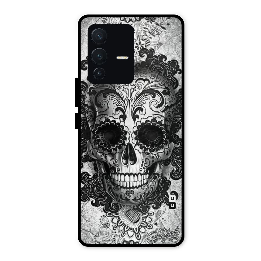 Floral Ghost Metal Back Case for Vivo V23 5G