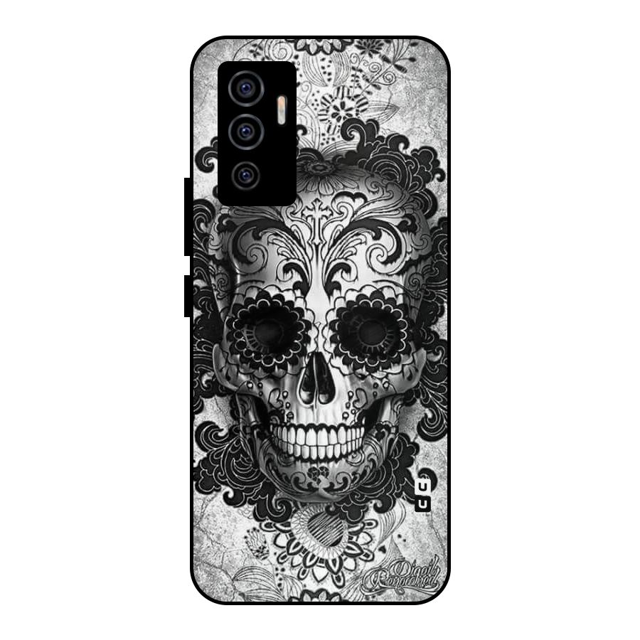 Floral Ghost Metal Back Case for Vivo V23e