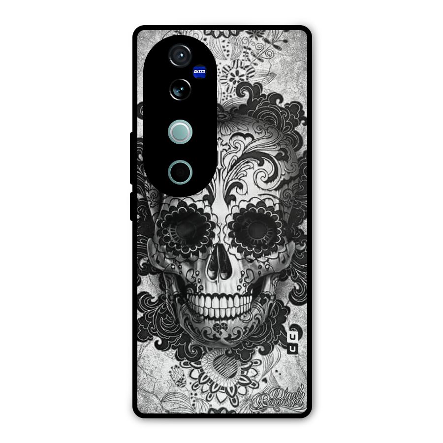 Floral Ghost Metal Back Case for Vivo V40