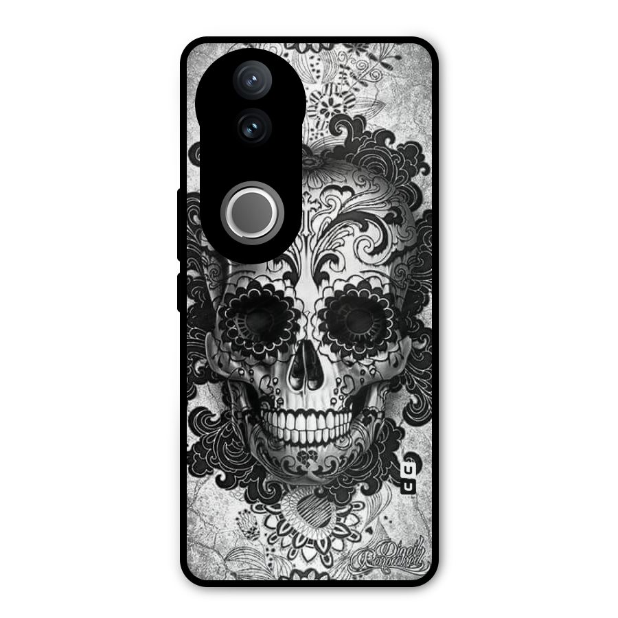 Floral Ghost Metal Back Case for Vivo V50e