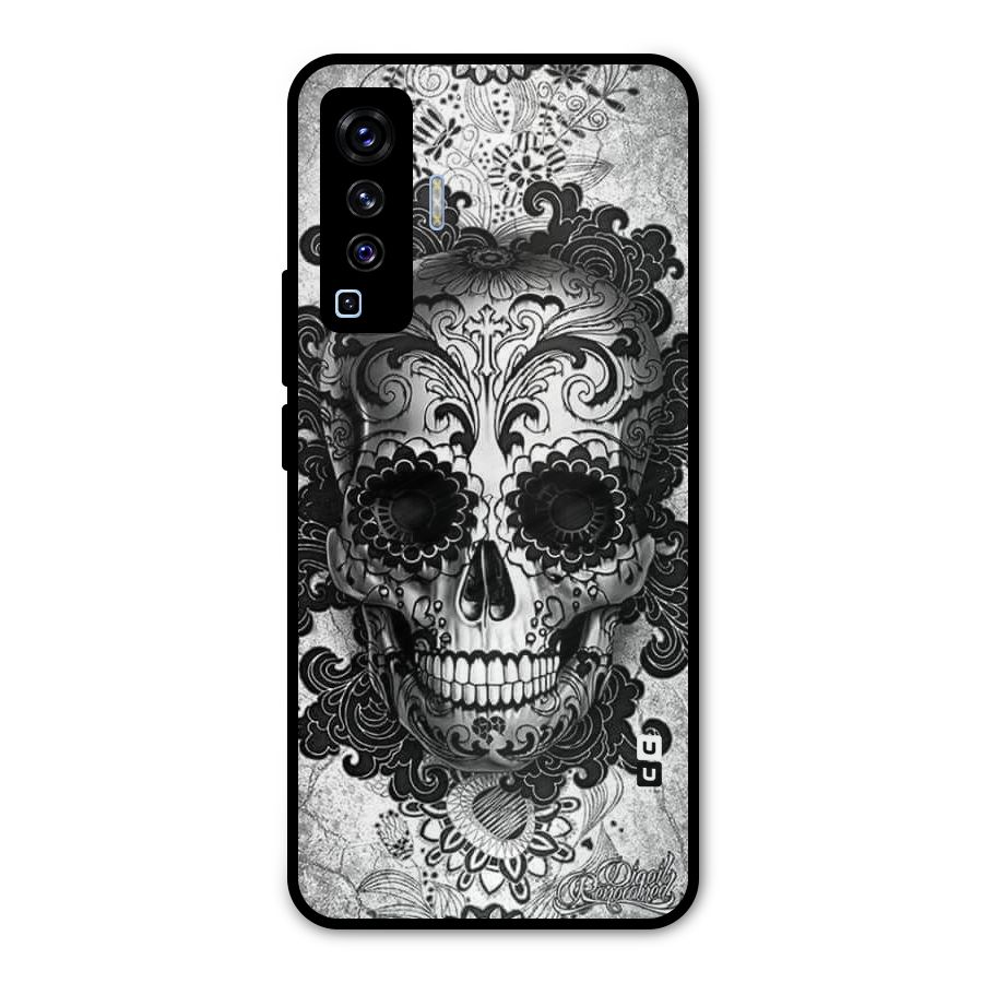 Floral Ghost Metal Back Case for Vivo X50
