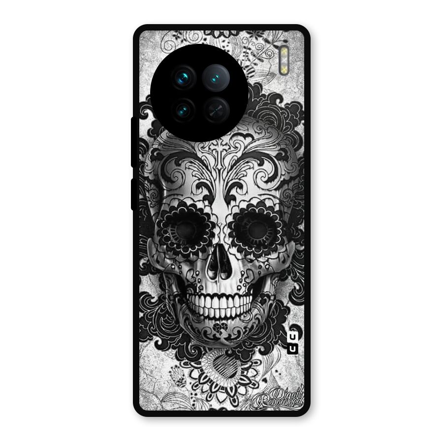Floral Ghost Metal Back Case for Vivo X90
