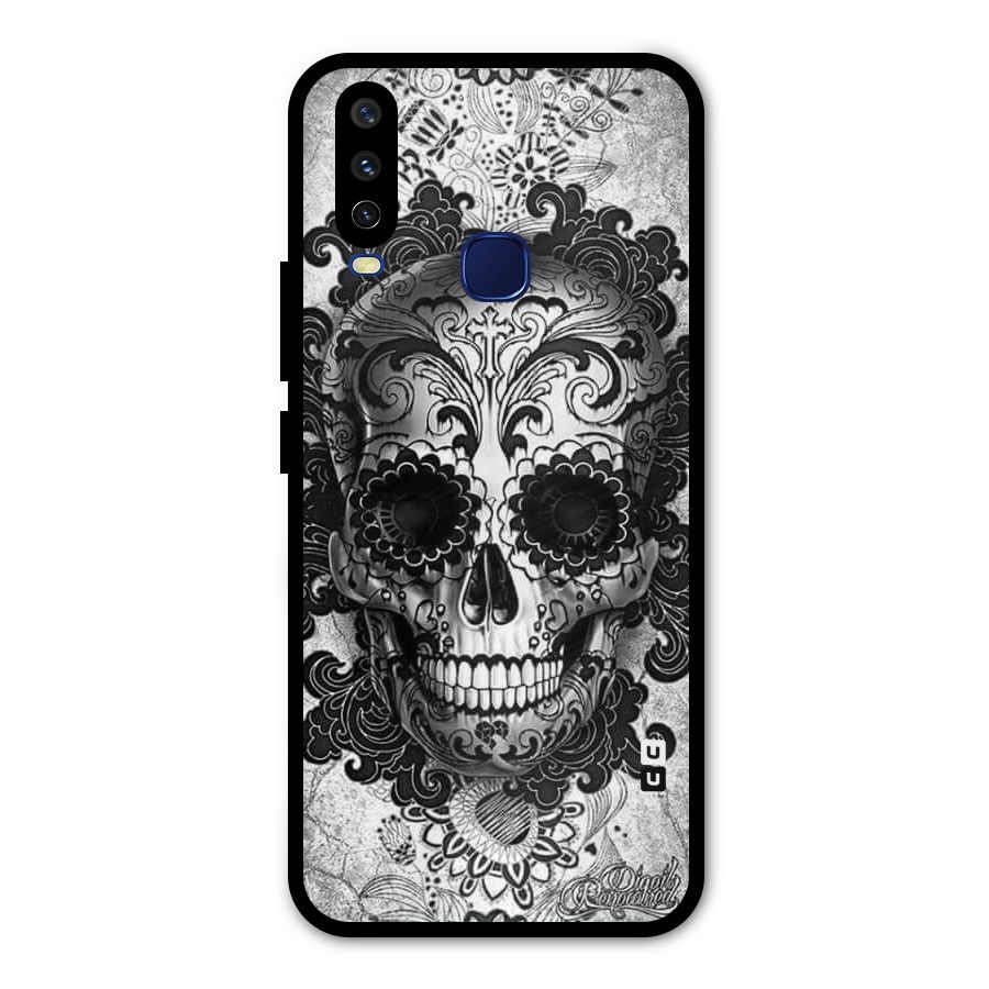 Floral Ghost Metal Back Case for Vivo Y15