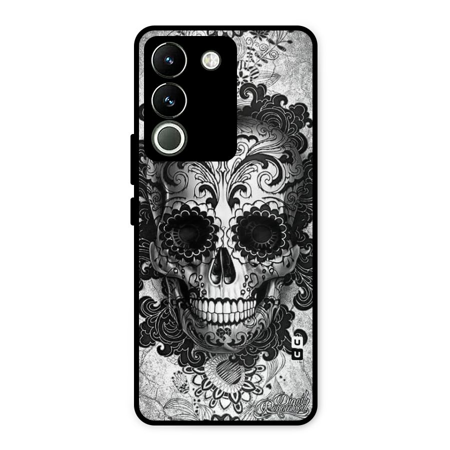 Floral Ghost Metal Back Case for Vivo Y200
