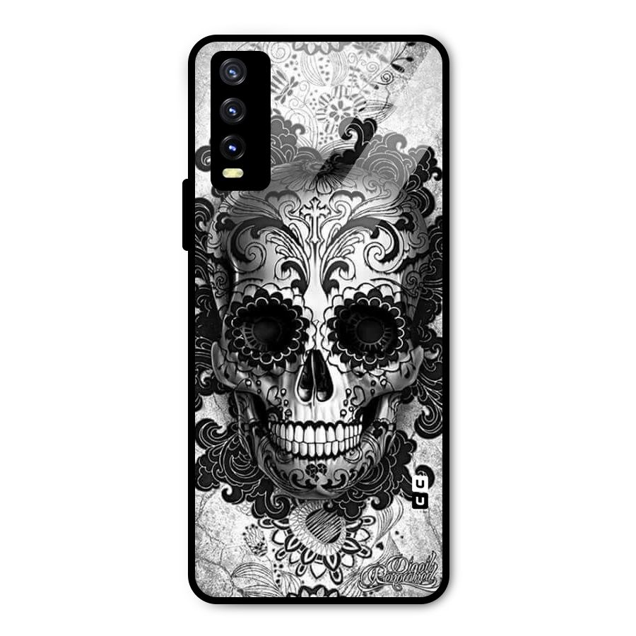Floral Ghost Metal Back Case for Vivo Y20g