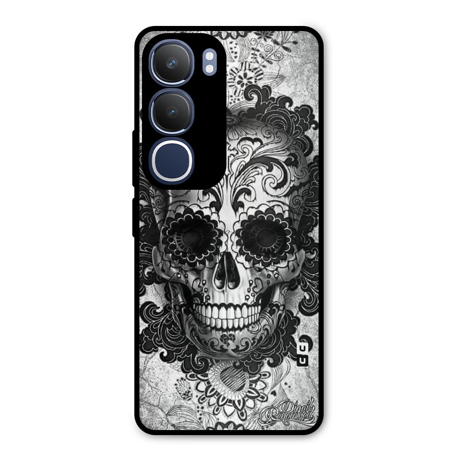 Floral Ghost Metal Back Case for Vivo Y29
