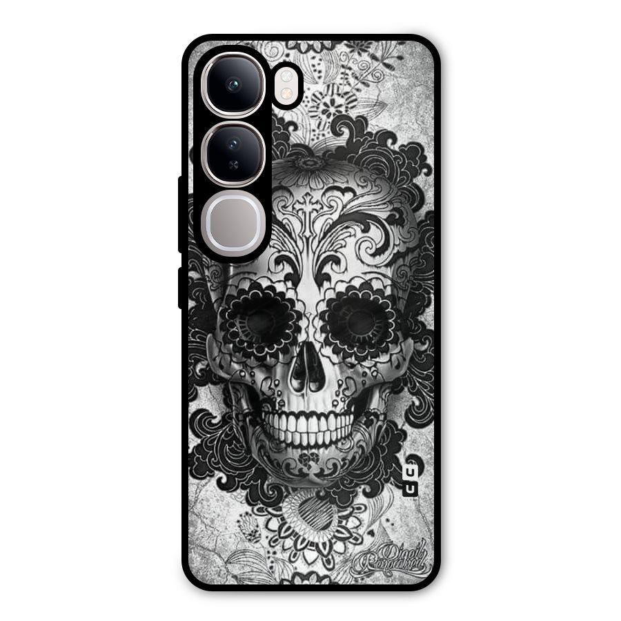 Floral Ghost Metal Back Case for Vivo Y300