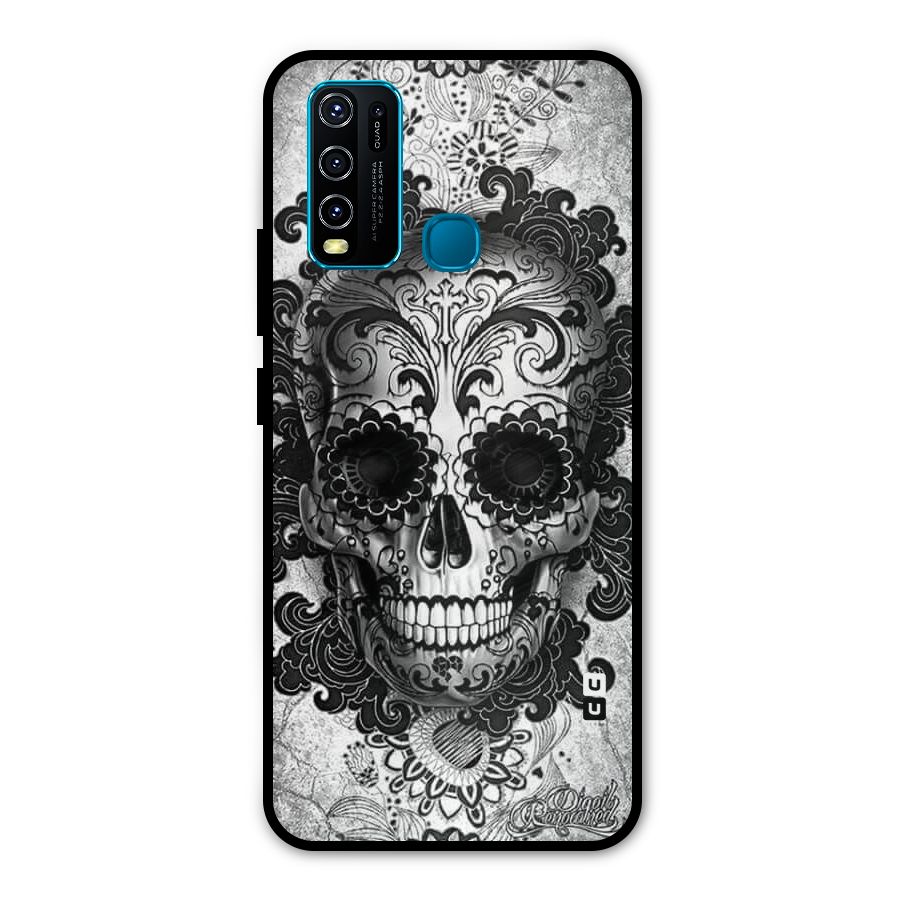 Floral Ghost Metal Back Case for Vivo Y50