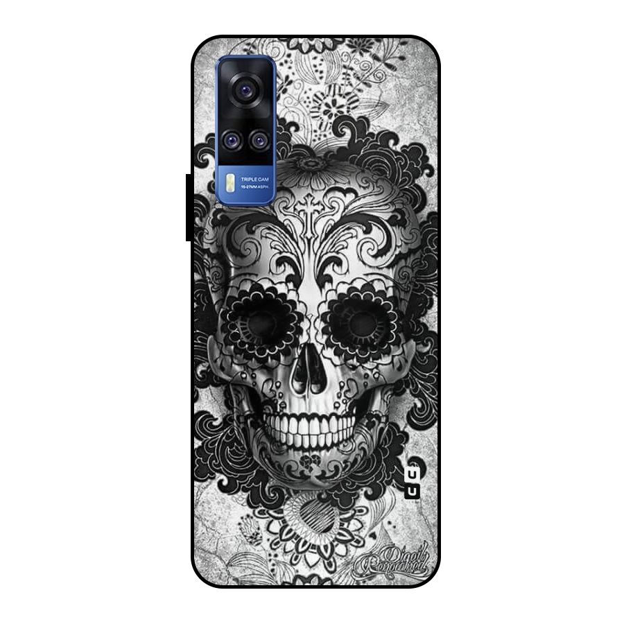 Floral Ghost Metal Back Case for Vivo Y51