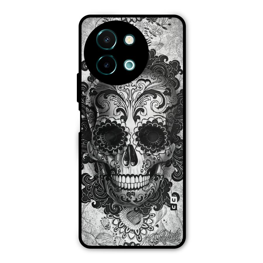 Floral Ghost Metal Back Case for Vivo Y58