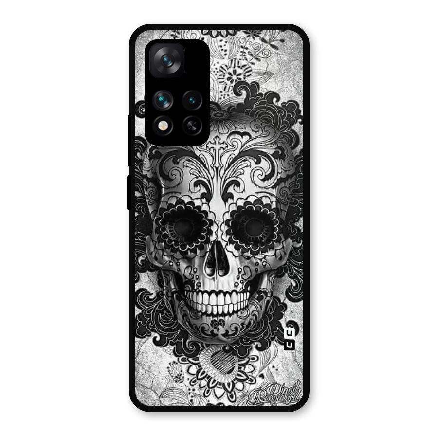 Floral Ghost Metal Back Case for Xiaomi 11i Hypercharge 5G