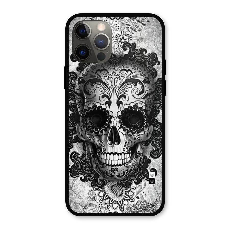 Floral Ghost Metal Back Case for iPhone 12 Pro