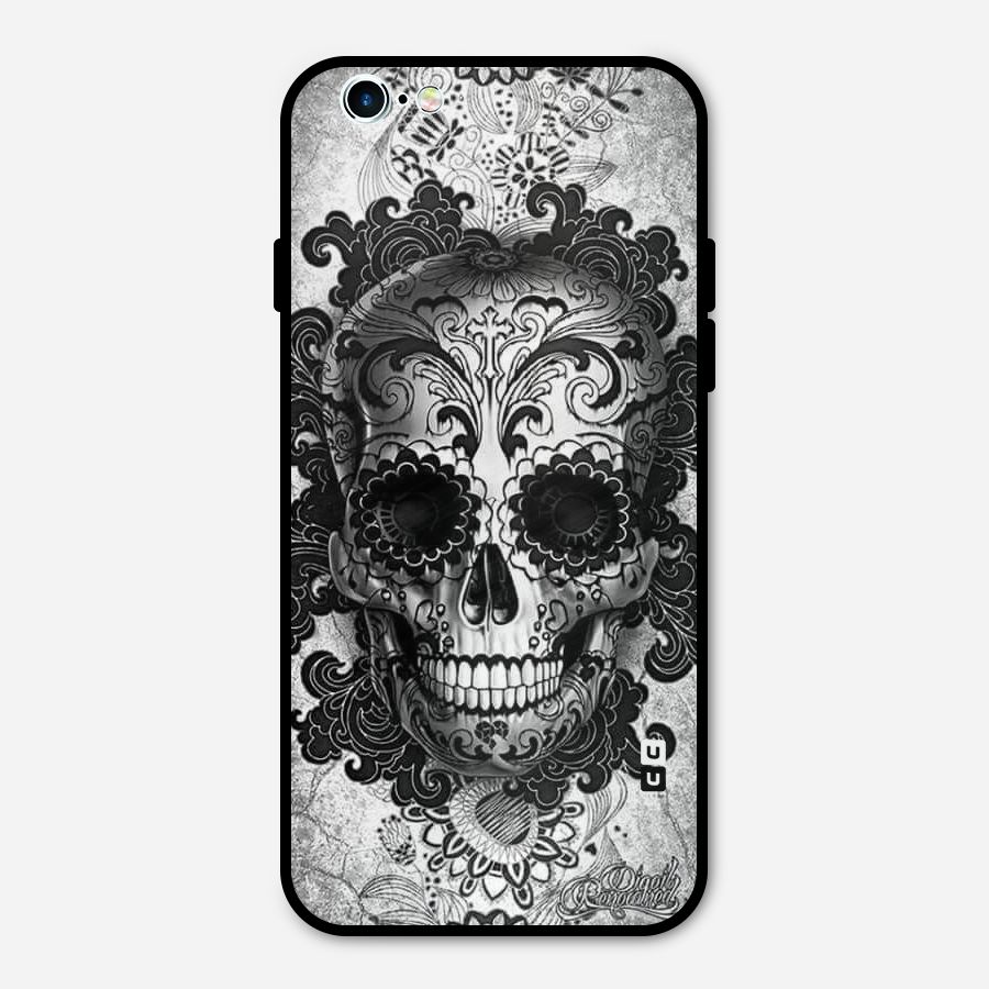 Floral Ghost Metal Back Case for iPhone 6 6s