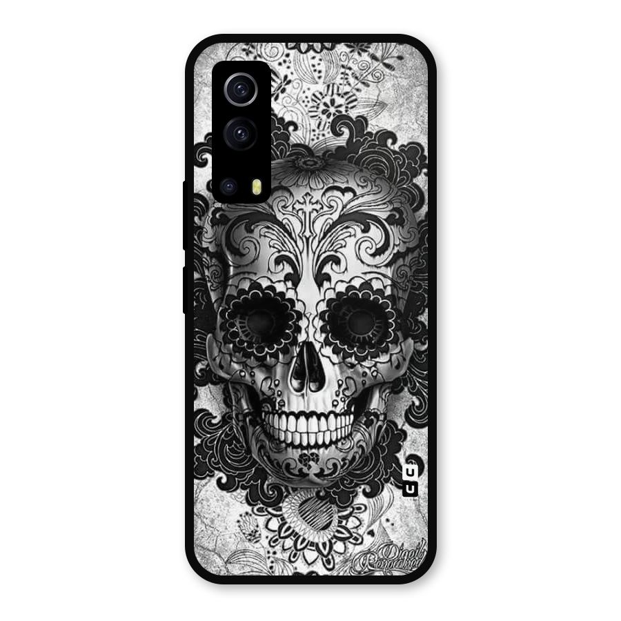 Floral Ghost Metal Back Case for iQOO Z3