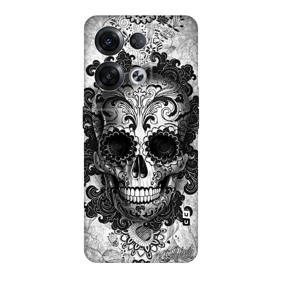 Floral Ghost Original Polycarbonate Back Case for Oppo Reno8 Pro 5G