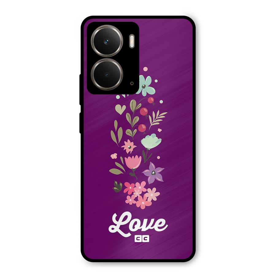 Floral Love Metal Back Case for Realme P3
