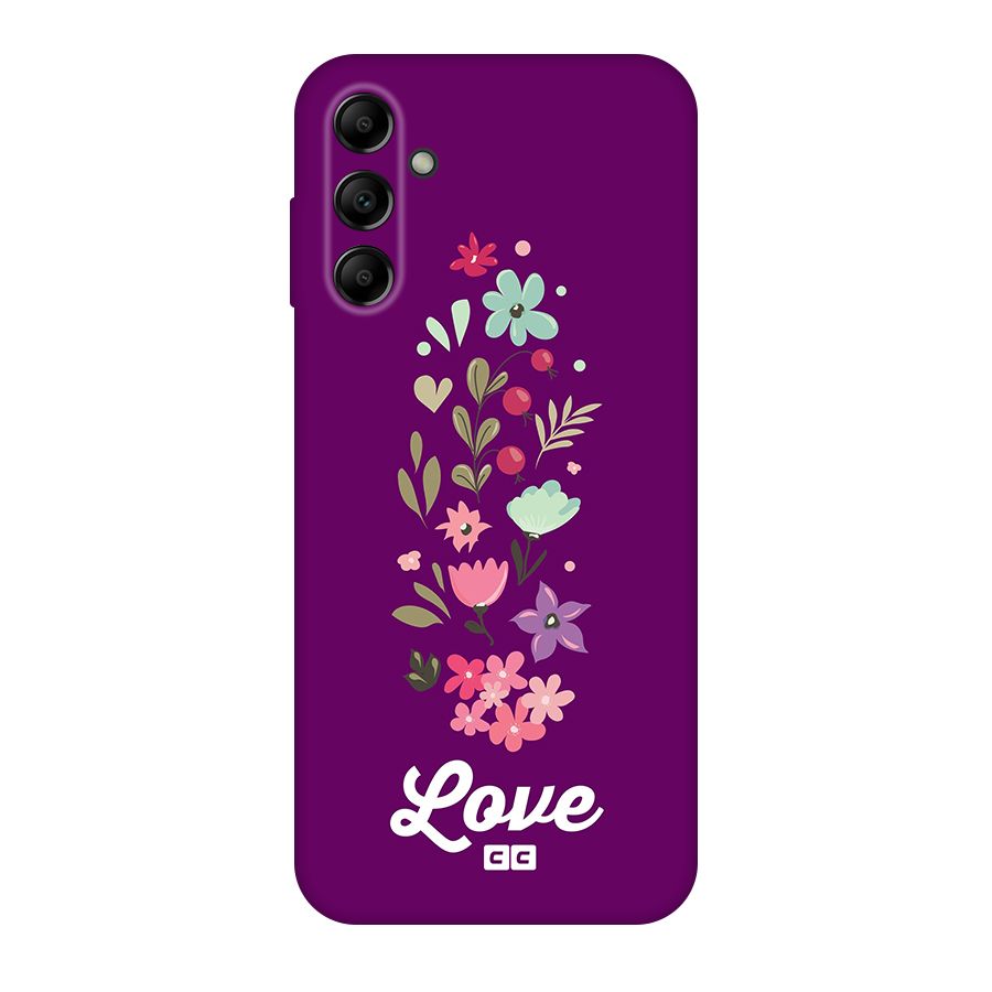 Floral Love Original Polycarbonate Back Case for Galaxy A14 5G