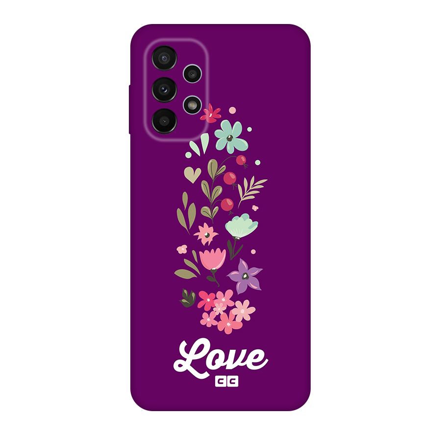 Floral Love Original Polycarbonate Back Case for Galaxy A23