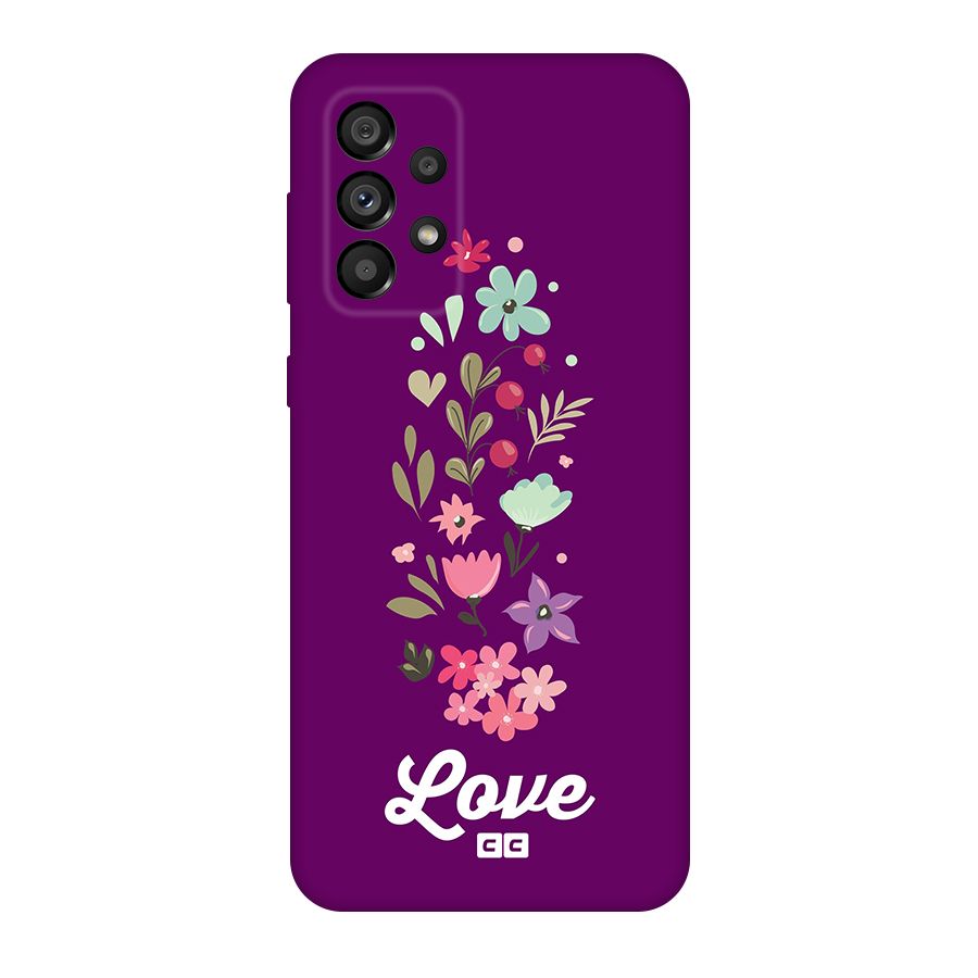 Floral Love Original Polycarbonate Back Case for Galaxy A73 5G