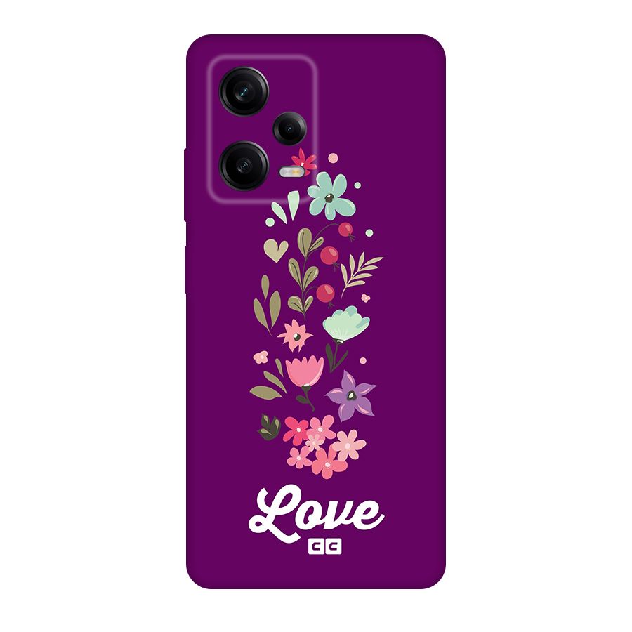Floral Love Original Polycarbonate Back Case for Redmi Note 12 Pro