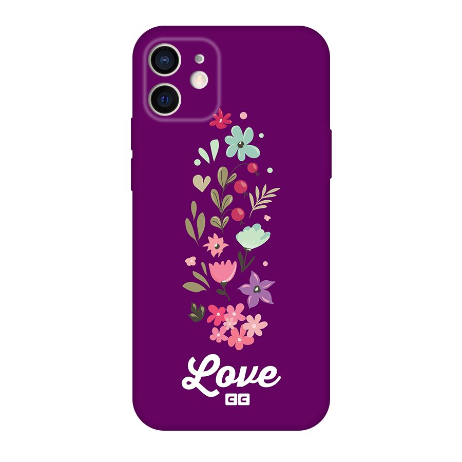Floral Love Original Polycarbonate Back Case for iPhone 12