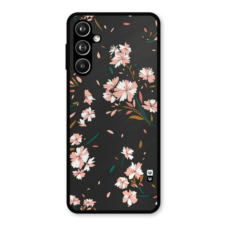 Floral Petals Peach Metal Back Case for Samsung Galaxy M54