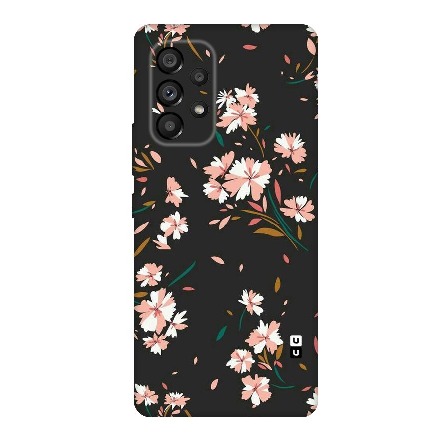Floral Petals Peach Original Polycarbonate Back Case for Galaxy A53 5G