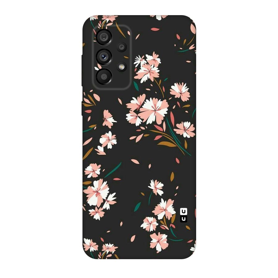 Floral Petals Peach Original Polycarbonate Back Case for Galaxy A73 5G