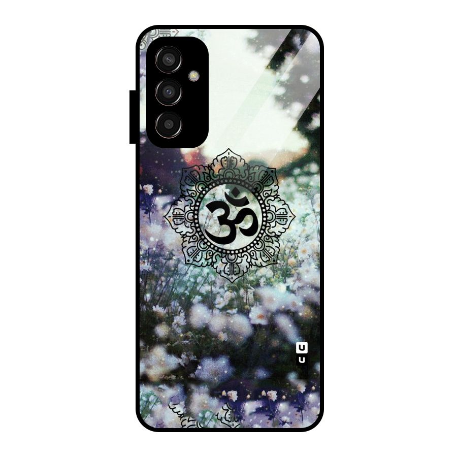 Floral Pray Glass Back Case for Galaxy F13