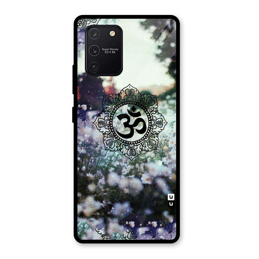 Floral Pray Glass Back Case for Galaxy S10 Lite